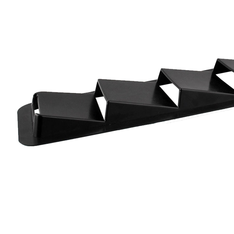 2 PCS Universal Car Air Intake Scoop Bonnet Hood Vent Louver Cooling Panel Trim Set, Black