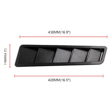 Load image into Gallery viewer, 2 PCS Universal Car Air Intake Scoop Bonnet Hood Vent Louver Cooling Panel Trim Set, Black