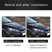 Load image into Gallery viewer, 2 PCS Universal Car Air Intake Scoop Bonnet Hood Vent Louver Cooling Panel Trim Set, Black