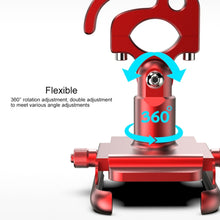 Load image into Gallery viewer, Motorcycle Aluminum Alloy Mobile Phone Bracket with Hook, Suitable for 4-6.5 inch Phones