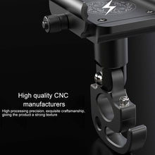 Load image into Gallery viewer, Motorcycle Aluminum Alloy Mobile Phone Bracket with Hook, Suitable for 4-6.5 inch Phones