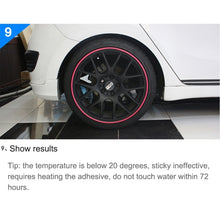 Load image into Gallery viewer, Universal Decorative Scratchproof Stickup 8M Flexible Car Wheel Hub TRIM Mouldings Shining Decoration Strip, 8m Shining, 8m