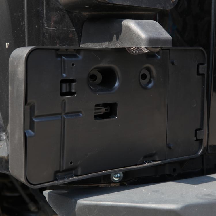 Car Tail Rear License Plate Frame Number Holder Mounting Bracket with Light for Jeep Wrangler JK 2007-2017, Rear License Plate Frame