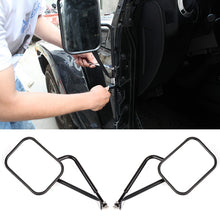 Load image into Gallery viewer, 2 PCS Car Door Off Side View Mirror Rectangular Reversing Mirrors for Jeep Wrangler JK 2007-2017, For Jeep Wrangler JK 2007-2017