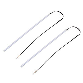 2 PCS 30cm DC12V 4.2W Ultra-thin Car Auto Double Colors Turn Lights / Running Lights, with LED SMD-2835 Lamp Beads (Turn Lights: Yellow Light; Running Lights: White Light), Turn Lights: Yellow Light; Running Lights: White Light
