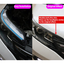 Load image into Gallery viewer, 2 PCS 30cm DC12V 4.2W Ultra-thin Car Auto Double Colors Turn Lights / Running Lights, with LED SMD-2835 Lamp Beads (Turn Lights: Yellow Light; Running Lights: White Light), Turn Lights: Yellow Light; Running Lights: White Light