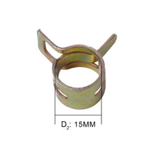Load image into Gallery viewer, 10 PCS 15mm Car Spring Clip Fuel Line Hose Clip Water Pipe Air Tube Clamp Fastener, 10 PCS 15mm