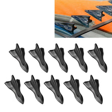 Load image into Gallery viewer, 10 PCS Universal Car Black Shark Fin Diffuser Vortex Generator Roof Spoiler, Black