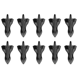 10 PCS Universal Car Black Shark Fin Diffuser Vortex Generator Roof Spoiler, Black