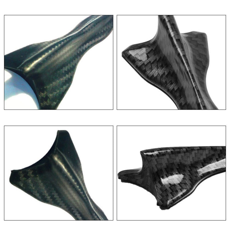 10 PCS Universal Car Black Shark Fin Diffuser Vortex Generator Roof Spoiler, Black
