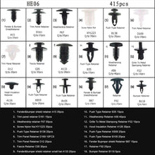 Load image into Gallery viewer, 415 PCS Car Retainer Clips Assortment Car Panel Trim Plastic Fasteners Rivet Clips Set, 415 PCS