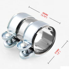 Load image into Gallery viewer, 2.0 inch Car Turbo Exhaust Downpipe Low carbon Stainless Steel Lap Joint Band Clamp, 2.0 inch (Low carbon)