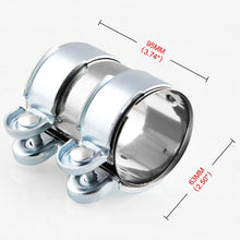 Load image into Gallery viewer, 2.5 inch Car Turbo Exhaust Downpipe Low carbon Stainless Steel Lap Joint Band Clamp, 2.5 inch (Low carbon)