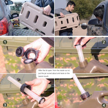 Load image into Gallery viewer, Gasoline Fuel Tanks Plastic 2.6 Gallon 10 Litres Auto Shut Off Fuel Cans Oil Container Emergency Backup