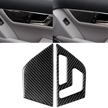 Load image into Gallery viewer, 2 PCS Car Carbon Fiber Left Drive Seat Adjustment Panel Decorative Sticker for Mercedes-Benz W204 2007-2013, Left Drive Seat Adjustment (A)