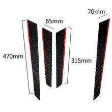 Load image into Gallery viewer, 4 PCS Car Carbon Fiber Red Inner Door Panel Decorative Sticker for Mercedes-Benz W204 2007-2013, Red Inner Door Panel