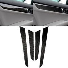 Load image into Gallery viewer, 4 PCS Car Carbon Fiber Inner Door Panel Decorative Sticker for Mercedes-Benz W204 2007-2013, Inner Door Panel