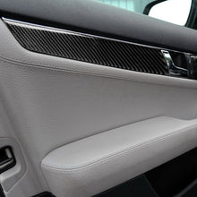Load image into Gallery viewer, 4 PCS Car Carbon Fiber Inner Door Panel Decorative Sticker for Mercedes-Benz W204 2007-2013, Inner Door Panel