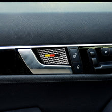 Load image into Gallery viewer, 4 PCS Car German Flag Carbon Fiber Door Inner Handle Wrist Panel Decorative Sticker for Mercedes-Benz C Class 2007-2013 / E Class 2009-2016, Door Inner Handle Wrist