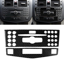 Load image into Gallery viewer, Car Carbon Fiber Center Console Panel Decorative Sticker for Mercedes-Benz W204 C Class 2007-2010, Center Console (B)