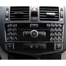 Load image into Gallery viewer, Car Carbon Fiber Center Console Panel Decorative Sticker for Mercedes-Benz W204 C Class 2007-2010, Center Console (B)