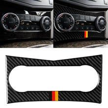 Load image into Gallery viewer, Car German Flag Carbon Fiber Air Conditioning Panel Decorative Sticker for Mercedes-Benz W204 C Class 2007-2010, Air Conditioning (German Flag)