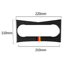 Load image into Gallery viewer, Car German Flag Carbon Fiber Air Conditioning Panel Decorative Sticker for Mercedes-Benz W204 C Class 2007-2010, Air Conditioning (German Flag)