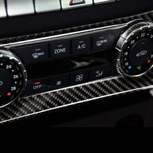 Load image into Gallery viewer, Car Carbon Fiber Air Conditioning Knob Control Panel Decorative Sticker for Mercedes-Benz W204 C Class 2011-2013, Air Conditioning Knob (German Flag)