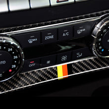 Load image into Gallery viewer, Car German Flag Carbon Fiber Air Conditioning Knob Control Panel Decorative Sticker for Mercedes-Benz W204 C Class 2011-2013, Air Conditioning Knob