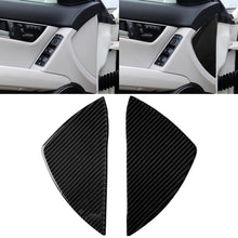 Load image into Gallery viewer, Car Carbon Fiber Front Door Slot Panel Decorative Sticker for Mercedes-Benz W204 C Class 2007-2013, Front Door Slot