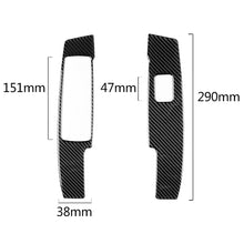 Load image into Gallery viewer, 2 PCS Car Carbon Fiber Window Lift Panel Decorative Sticker for Mercedes-Benz W204 C Class 2007-2013, Left Drive, Window Lift Panel