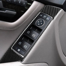 Load image into Gallery viewer, 2 PCS Car Carbon Fiber Window Lift Panel Decorative Sticker for Mercedes-Benz W204 C Class 2007-2013, Left Drive, Window Lift Panel