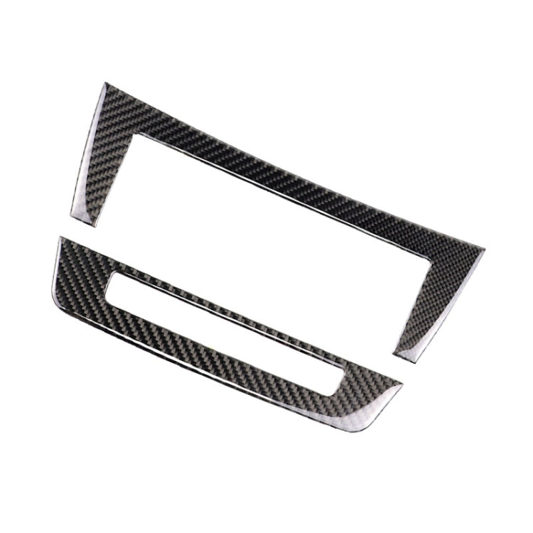 Car Carbon Fiber Central Control CD Panel Decorative Sticker for Mercedes-Benz W204 2011-2013 7-buttons, Central Control CD Panel