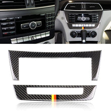 Load image into Gallery viewer, Car German Flag Carbon Fiber Central Control CD Panel Decorative Sticker for Mercedes-Benz W204 2011-2013 7-buttons, Central Control CD Panel (German Flag)