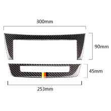 Load image into Gallery viewer, Car German Flag Carbon Fiber Central Control CD Panel Decorative Sticker for Mercedes-Benz W204 2011-2013 7-buttons, Central Control CD Panel (German Flag)