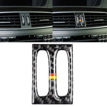 Load image into Gallery viewer, Car German Flag Carbon Fiber Intermediate Air Outlet Panel Decorative Sticker for Mercedes-Benz W204 2011-2013, Intermediate Air Outlet (German Flag)