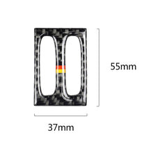 Load image into Gallery viewer, Car German Flag Carbon Fiber Intermediate Air Outlet Panel Decorative Sticker for Mercedes-Benz W204 2011-2013, Intermediate Air Outlet (German Flag)