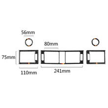 Load image into Gallery viewer, Car German Flag Carbon Fiber Air Outlet Ring + Intermediate Air Outlet + Side Air Outlet Panel Decorative Sticker for Mercedes-Benz W204 207-2010, Air Outlet (German Flag)