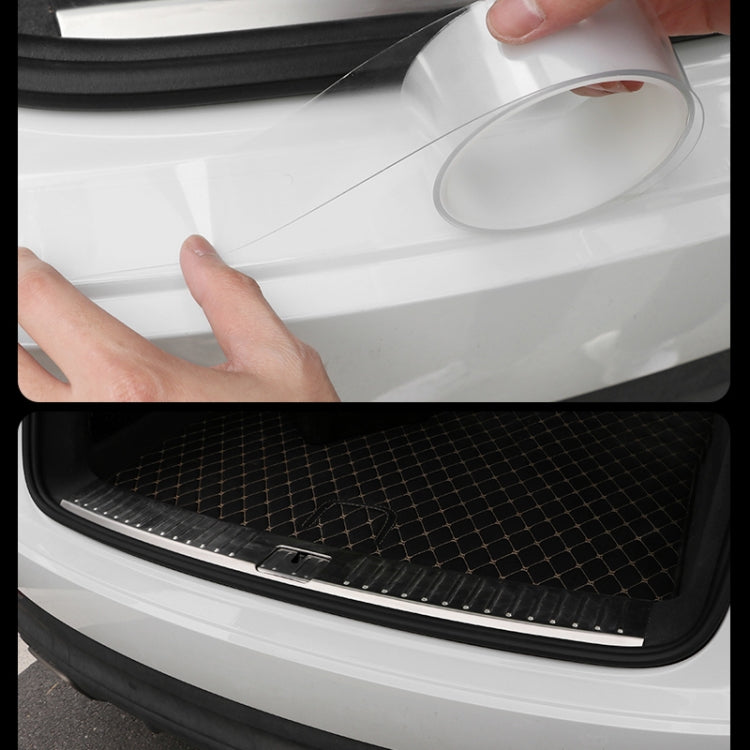 Universal Car Door Invisible Anti-collision Strip Protection Guards Trims Stickers Tape, Size: 7cm x 5m, Size: 7cm x 5m