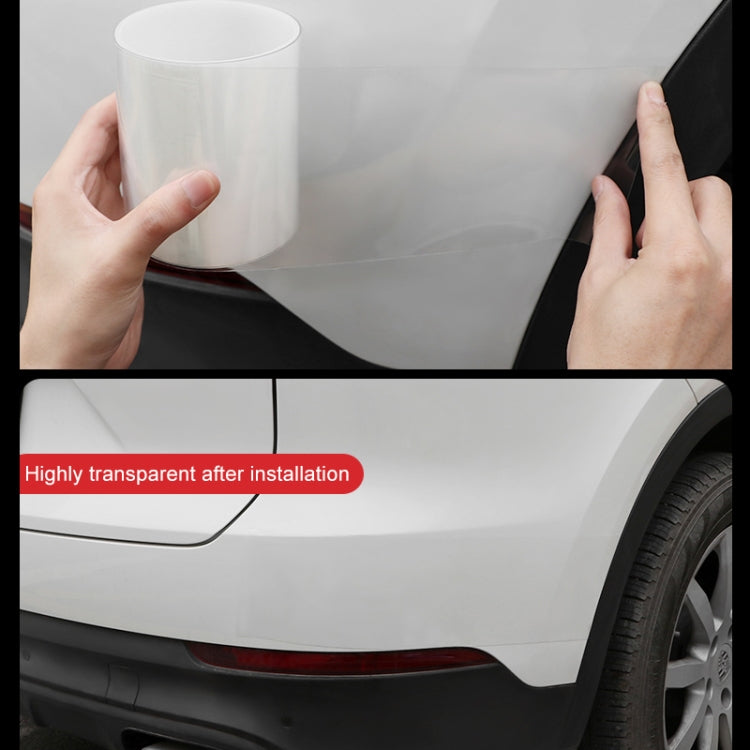 Universal Car Door Invisible Anti-collision Strip Protection Guards Trims Stickers Tape, Size: 10cm x 10m, Size: 10cm x 10m