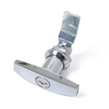 Load image into Gallery viewer, 2 PCS Silver T Shape Handle Paddle Entry Door Latch &amp; Keys Tool Box Lock for Trailer / Yacht / Truck, 2 PCS Silver T Shape Handle