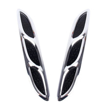 Load image into Gallery viewer, 2PCS V-623 JDM Style Plastic Decorative Air Flow Intake Turbo Bonnet Hood Side Vent Cover With Self-adhesive Stick, V-623