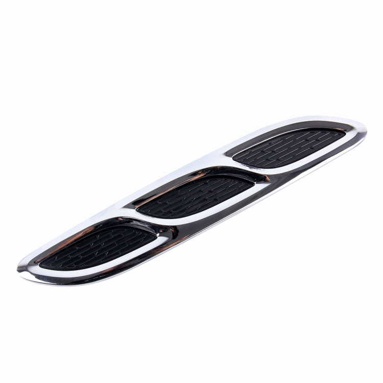 2PCS V-623 JDM Style Plastic Decorative Air Flow Intake Turbo Bonnet Hood Side Vent Cover With Self-adhesive Stick, V-623