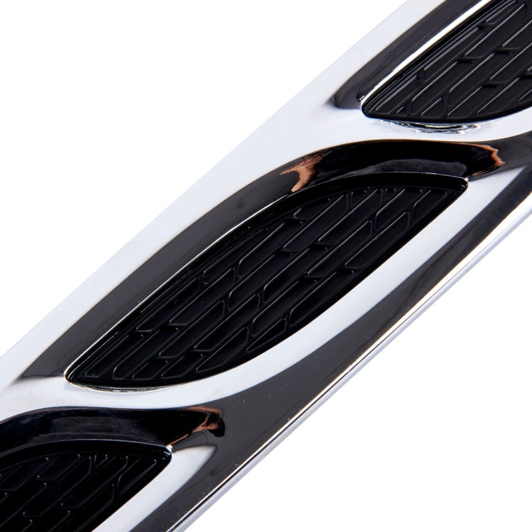 2PCS V-623 JDM Style Plastic Decorative Air Flow Intake Turbo Bonnet Hood Side Vent Cover With Self-adhesive Stick, V-623