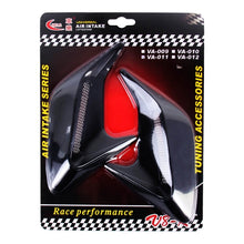 Load image into Gallery viewer, 2PCS Plastic Decorative Air Flow Intake Turbo Bonnet Hood Side Vent Grille Cover With Self-adhesive Sticker