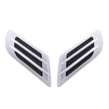Load image into Gallery viewer, 2 PCS Euro Style Plastic Decorative Air Flow Intake Turbo Bonnet Hood Side Vent Grille Cover With Self-adhesive Sticker