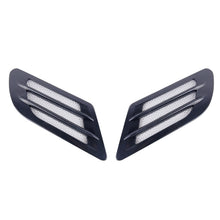 Load image into Gallery viewer, 2 PCS Euro Style Metal Decorative Air Flow Intake Turbo Bonnet Hood Side Vent Grille Cover with Self-adhesive Sticker