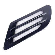 Load image into Gallery viewer, 2 PCS Euro Style Metal Decorative Air Flow Intake Turbo Bonnet Hood Side Vent Grille Cover with Self-adhesive Sticker