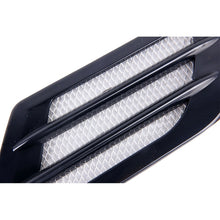 Load image into Gallery viewer, 2 PCS Euro Style Metal Decorative Air Flow Intake Turbo Bonnet Hood Side Vent Grille Cover with Self-adhesive Sticker