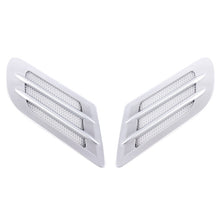 Load image into Gallery viewer, 2 PCS Euro Style Metal Decorative Air Flow Intake Turbo Bonnet Hood Side Vent Grille Cover with Self-adhesive Sticker
